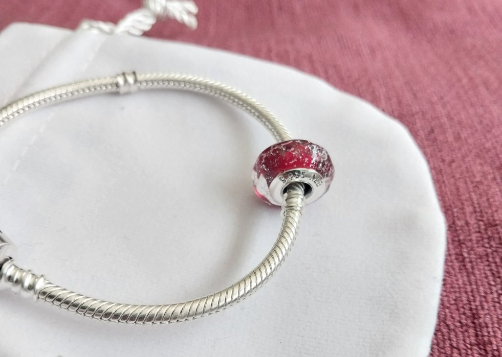 FANTASTİK PEMBE MURANO CHARM - Görsel 3