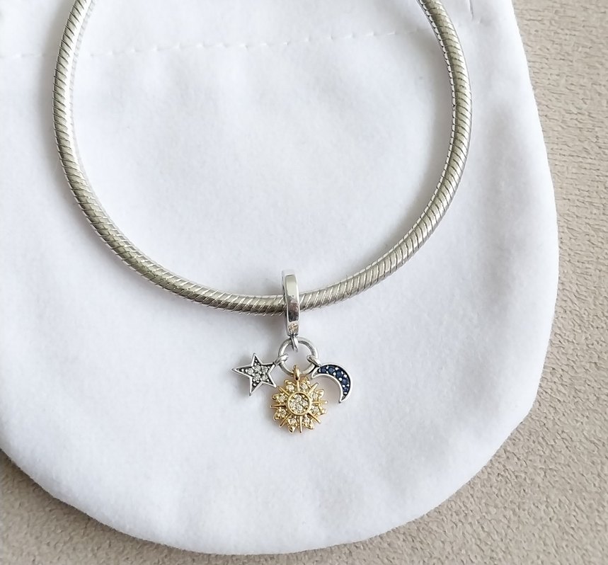 Gökyüzü Üçlü Sallantılı Charm - Görsel 4