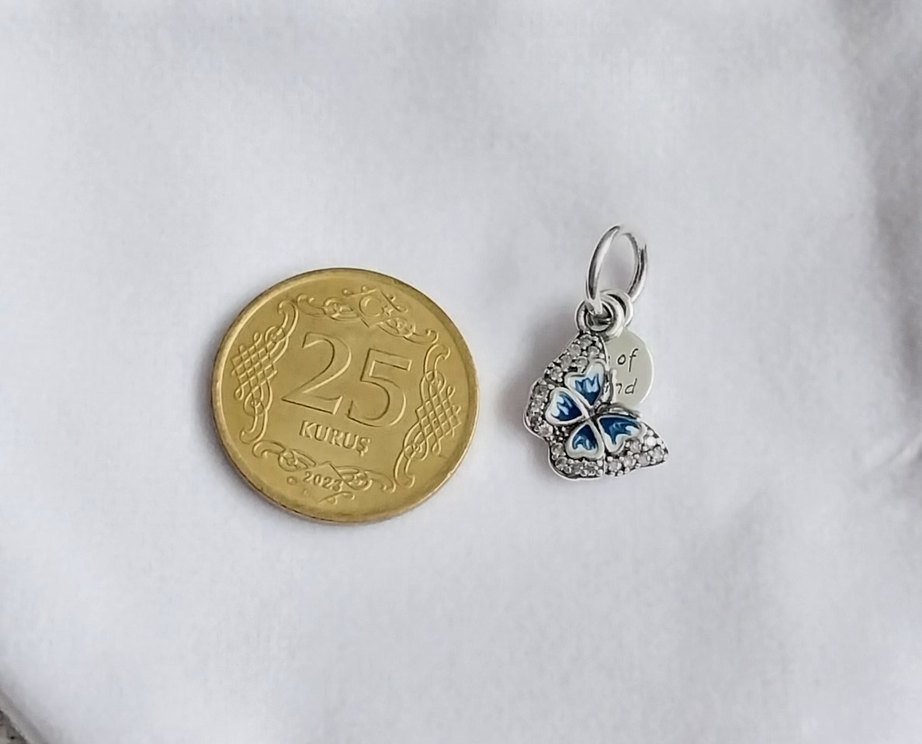 MAVİ KELEBEK SALLANTILI CHARM - Görsel 4