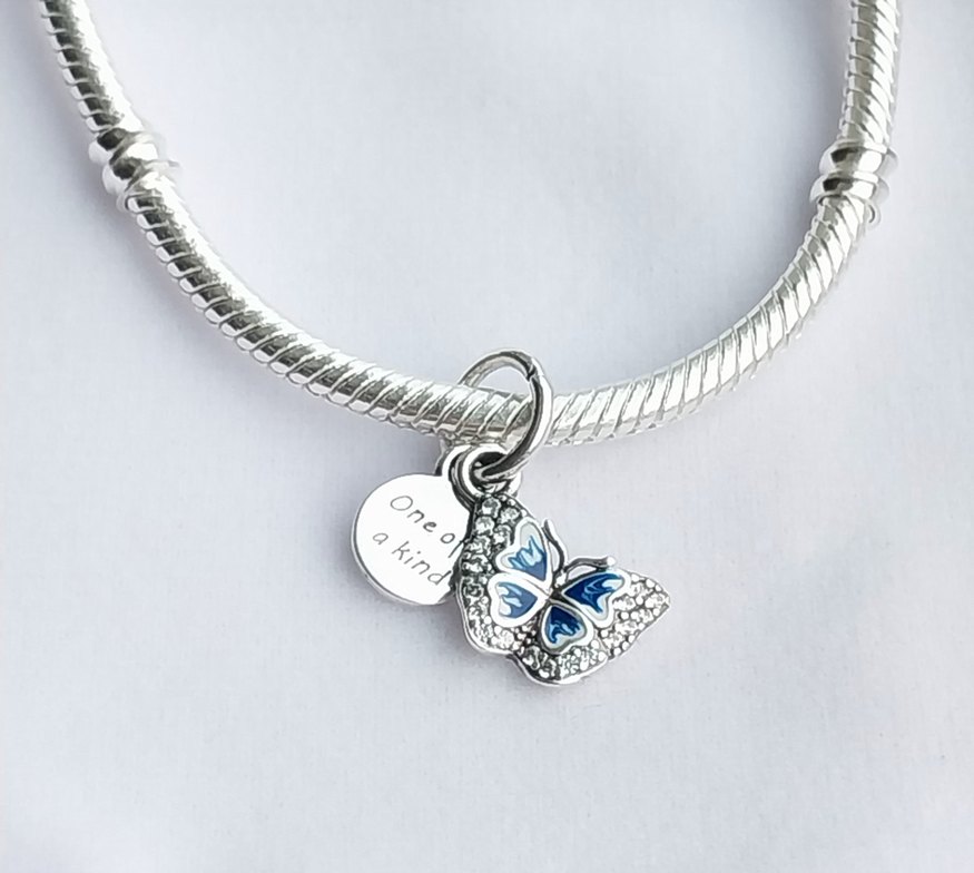 MAVİ KELEBEK SALLANTILI CHARM - Görsel 2