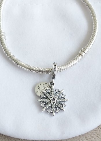 Işıltılı Havai Fişek Çift Sallantılı Charm - Görsel 6