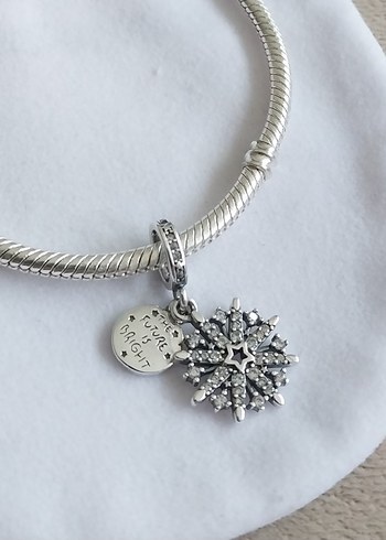 Işıltılı Havai Fişek Çift Sallantılı Charm - Görsel 2