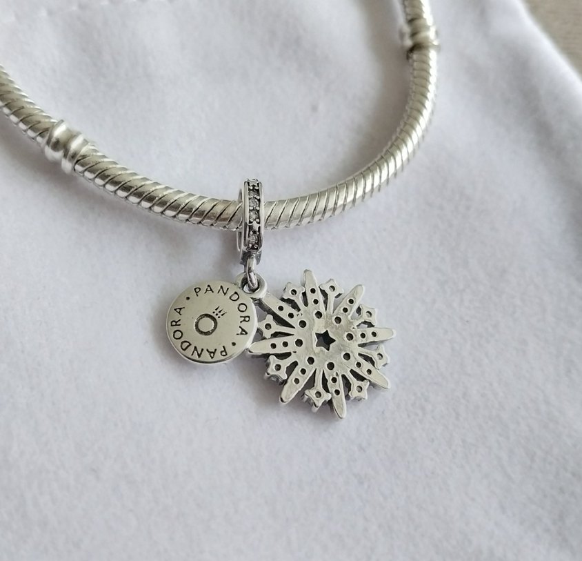 Işıltılı Havai Fişek Çift Sallantılı Charm - Görsel 3