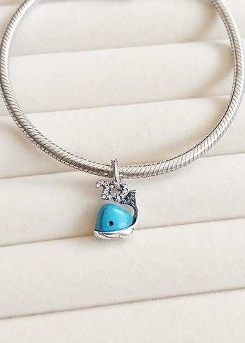 TURKUAZ RENKLİ BALİNA SALLANTILI CHARM - Görsel 2