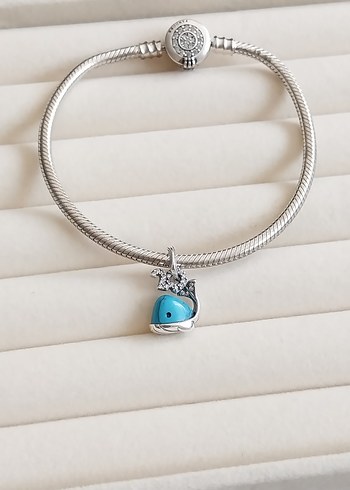 TURKUAZ RENKLİ BALİNA SALLANTILI CHARM - Görsel 4