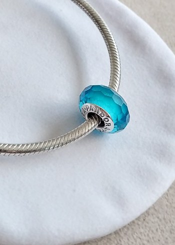 MAVİ YÖNLÜ CAM MURANO CHARM