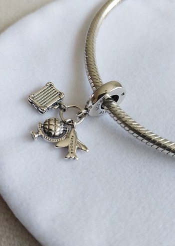 Beden UÇAK,DÜNYA KÜRESİ VE BAVUL SALLANTILI CHARM