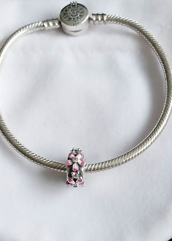 Beden pembe Renk PEMBE ÇİÇEKLİ KLİPS CHARM