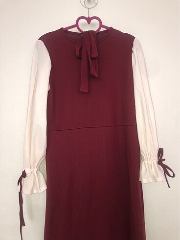 s Beden Bordo elbise