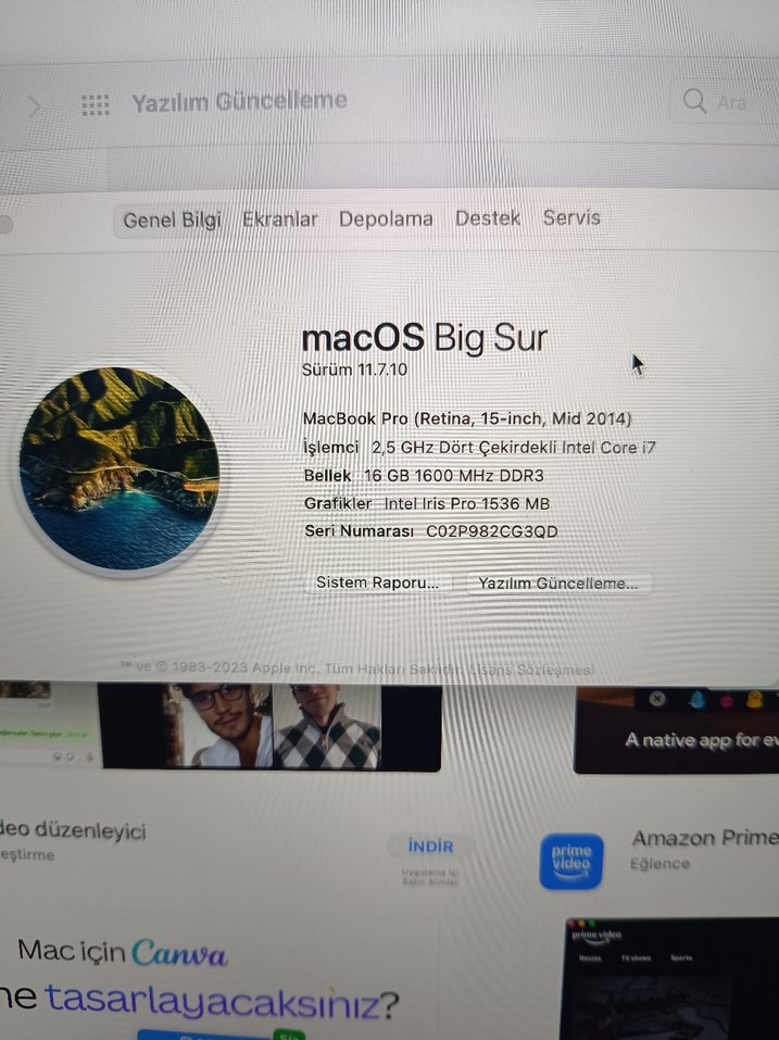 Apple MacBook Dizüstü Bilgisayar - Görsel 3