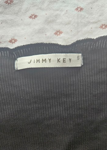Jimmy Key Siyah V Yaka Kısa Kollu Tişört