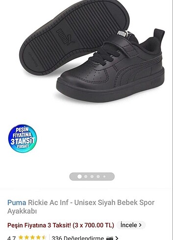 Puma Ayakkabı Bebek Rickie