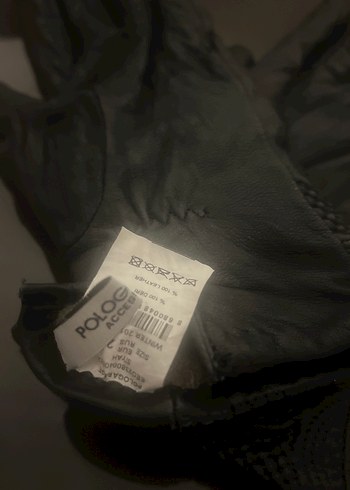 %100 Deri Siyah Biker Eldivenler - Görsel 2