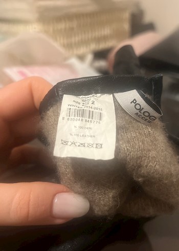 %100 Deri Siyah Biker Eldivenler - Görsel 7