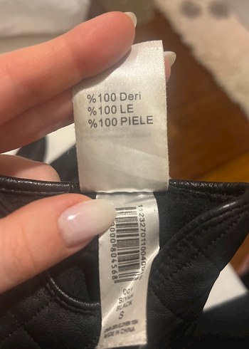 Siyah Deri Biker Kadın Eldiveni - Görsel 3