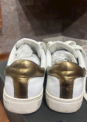 Massimo Dutti Beyaz Bağcıklı Spor Ayakkabı - Görsel 3