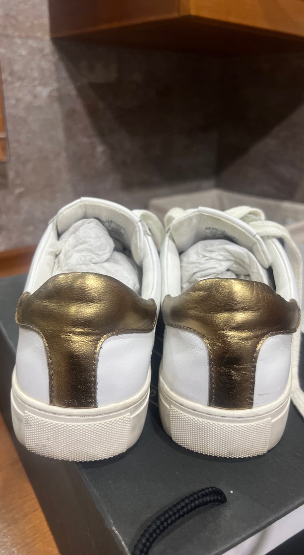 Massimo Dutti Beyaz  Bağcıklı Spor Ayakkabı - Görsel 3