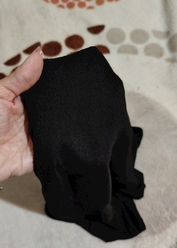 38 Beden Siyah Baskılı Tişört, Kısa Kollu