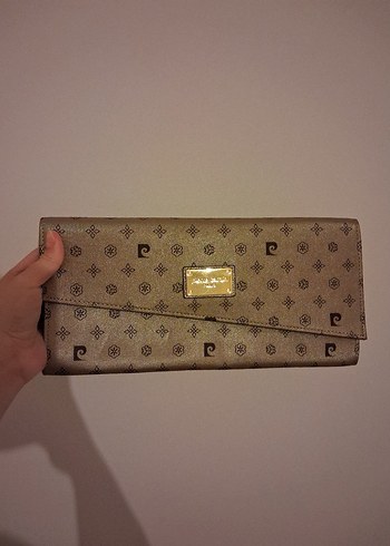 Pierre Cardin Bej Monogramli Uzun El Cantasi