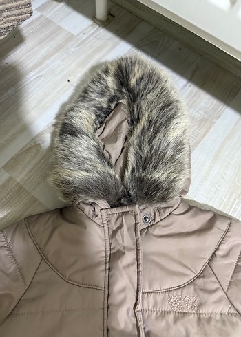 Kız Bebek Kahverengi Kürklü Tulumu - Görsel 5