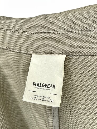 s Beden haki Renk Pull and Bear Trenchcoat %70 İndirimli.