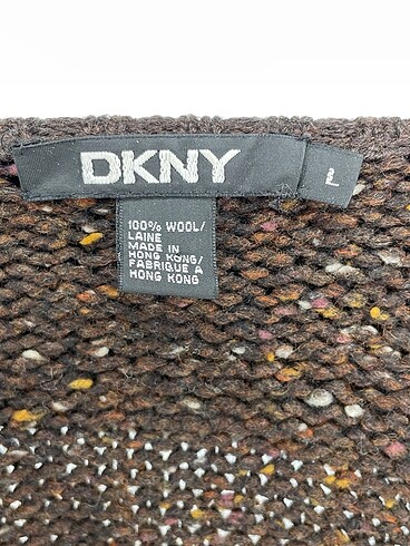 l Beden kahverengi Renk DKNY Hırka %70 İndirimli.