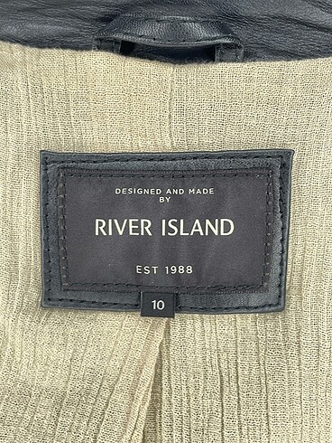 38 Beden siyah Renk River Island Deri Ceket %70 İndirimli.