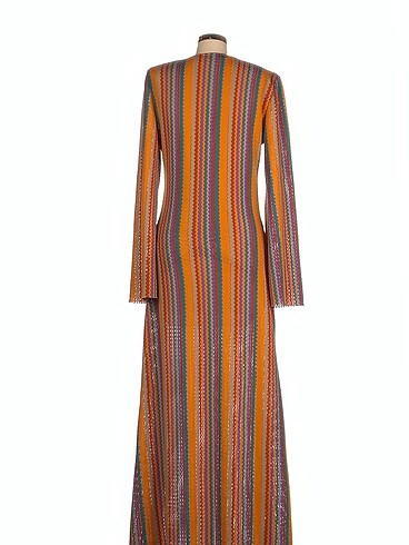 BSL FASHION Uzun Elbise %70 İndirimli. - Görsel 3