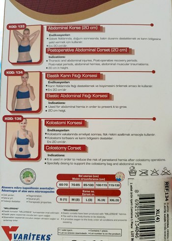 Karın fıtık Abdominal Korse - Görsel 3