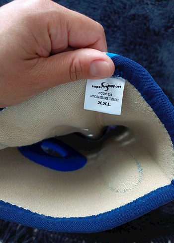 Menteseli Mavi Dizlik - Ayarlanabilir Velcro - Görsel 5