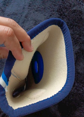 Menteseli Mavi Dizlik - Ayarlanabilir Velcro - Görsel 7