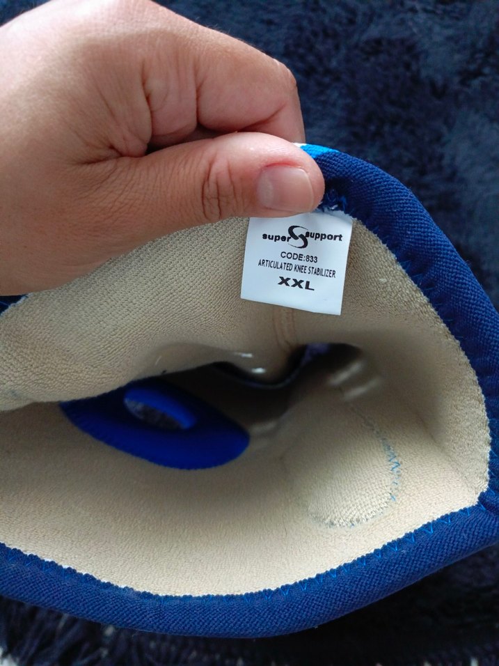 Menteseli Mavi Dizlik - Ayarlanabilir Velcro - Görsel 5