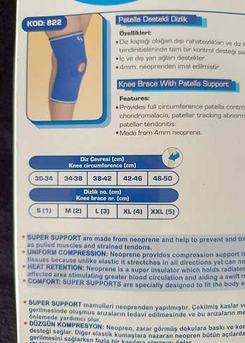 Mavi Patella Destekli Elastik Dizlik - Görsel 3