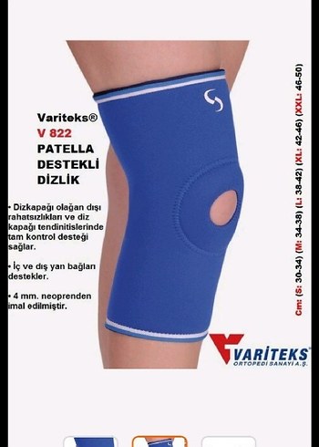 Variteks Mavi Elastik Dizlik - V834 - Görsel 4