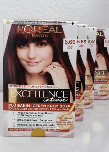 L'Oréal Paris Excellence Intense 6.66 Yoğun Kızıl Saç Boyası - Görsel 2
