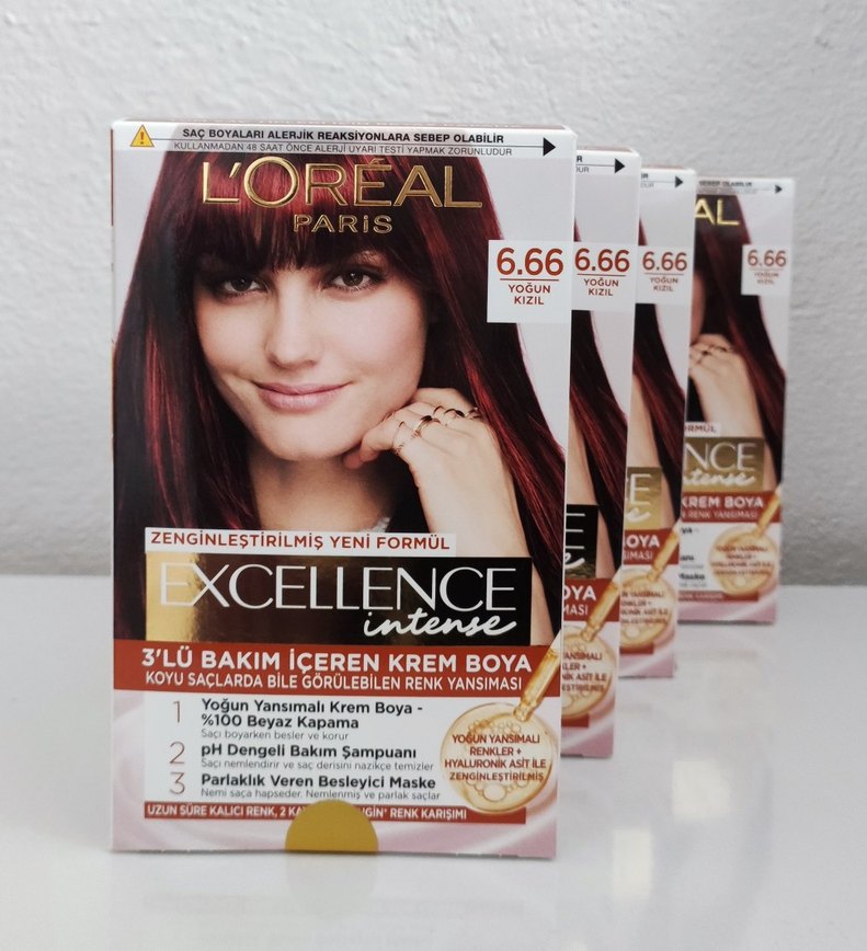 L'Oréal Paris Excellence Intense 6.66 Yoğun Kızıl Saç Boyası - Görsel 2