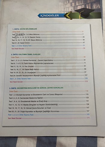 10. Sınıf Biyoloji Soru Bankası ÇAP - Görsel 3