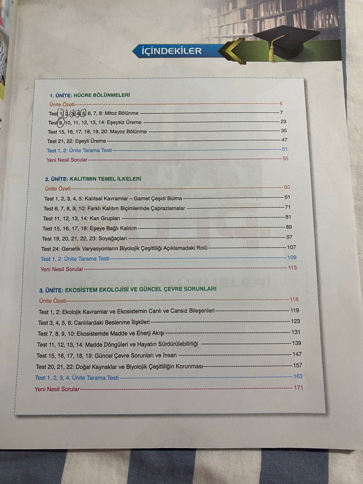 10. Sınıf Biyoloji Soru Bankası ÇAP - Görsel 3