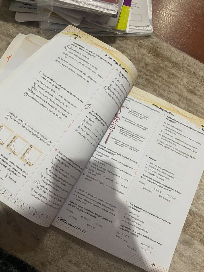 11. Sınıf Biyoloji Soru Bankası - Görsel 3