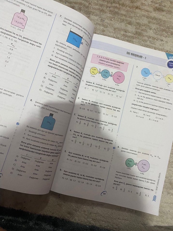 11. Sınıf Kimya Soru Bankası - Yeni Öğretim Programı - Görsel 5