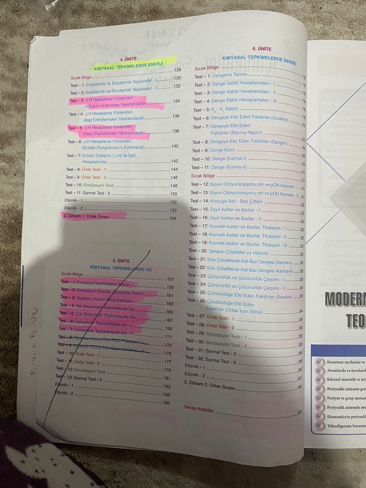 11. Sınıf Kimya Soru Bankası - Yeni Öğretim Programı - Görsel 3