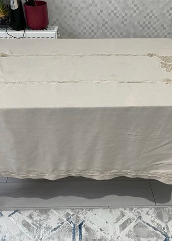 Bohem Tarzı Bej Masa Örtüsü - Görsel 2