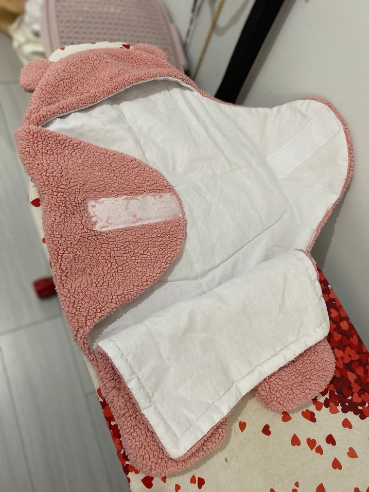 Nakışlı Pembe Bebek Battaniyesi - Görsel 2