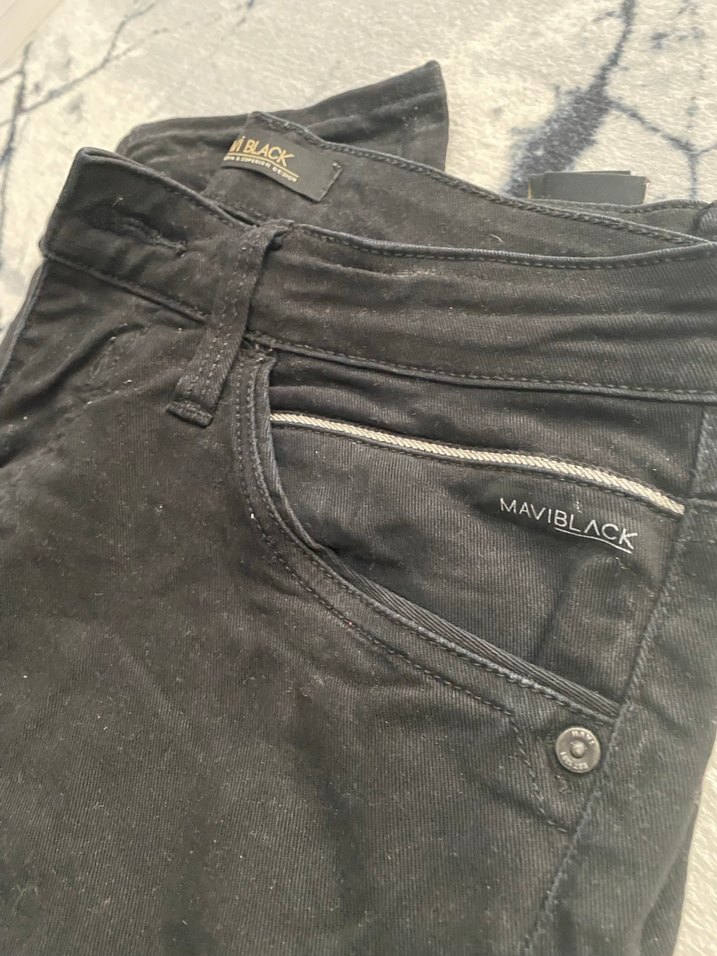 Siyah erkek Dar Kesim Kumaş Pantolon - Görsel 2