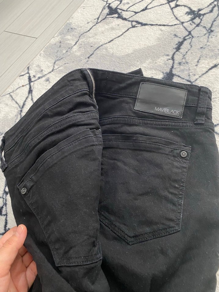 Siyah erkek Dar Kesim Kumaş Pantolon - Görsel 3