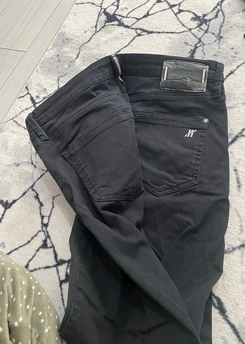 Erkek Siyah Kumaş Kemerli Pantolon - Görsel 2