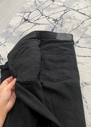 Siyah Kemerli erkek Keten Pantolon - Görsel 2