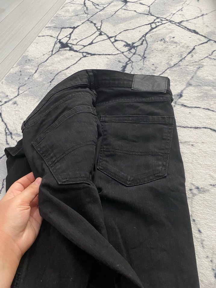 Siyah Kemerli erkek Keten Pantolon - Görsel 2