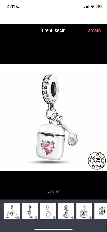 I Love Music Airpods Charm