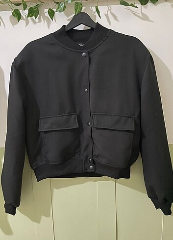 Siyah bomber ceket 